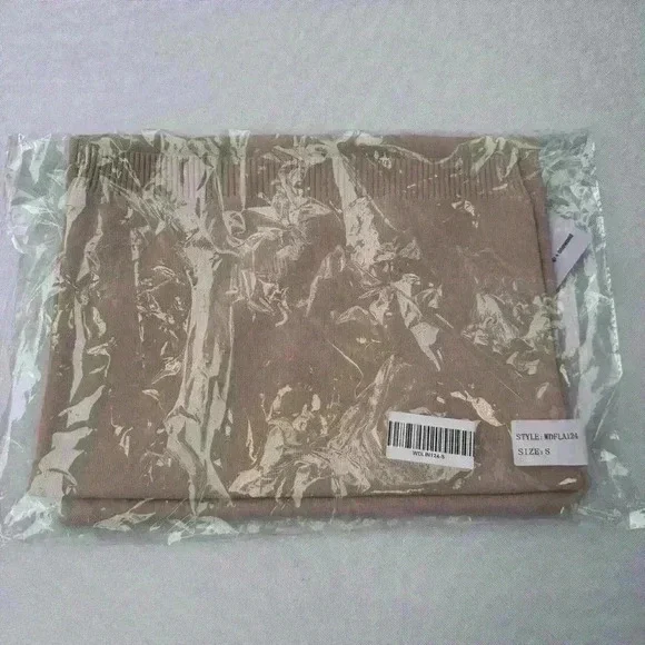 NWT Catnip + Seaweed The Shell Maxi Midi Dress Tan Size S - Picture 5 of 6